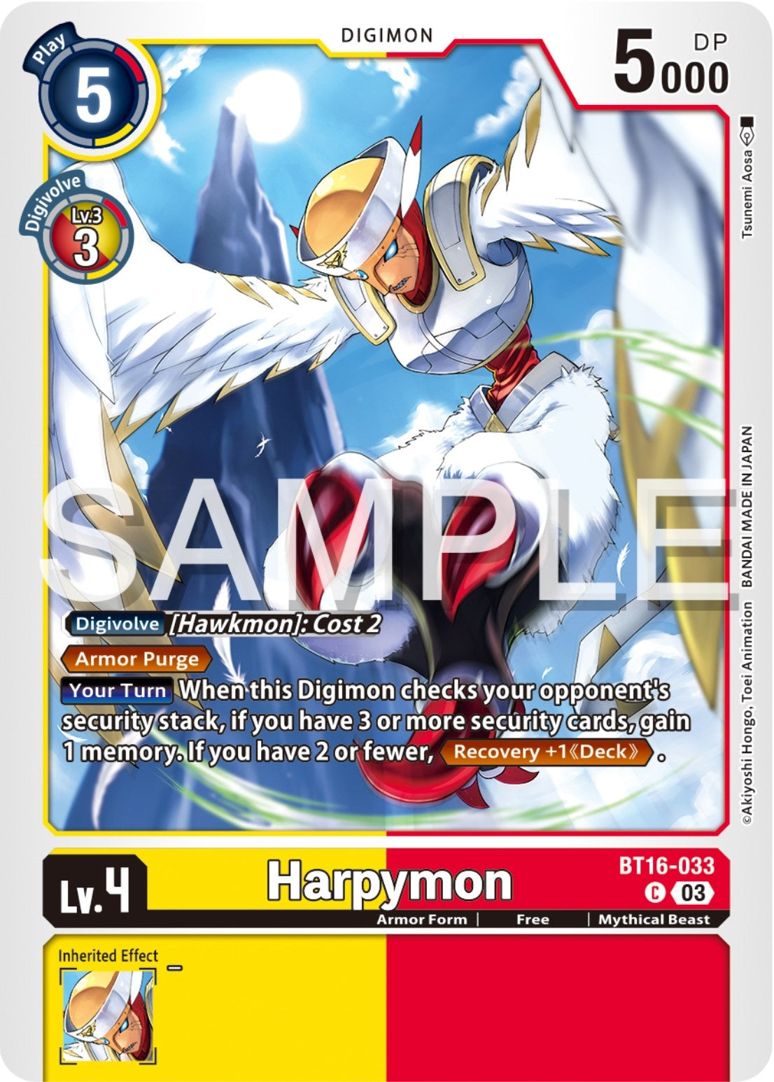 Harpymon (16033) [BT16] - Digimon Card Game Single