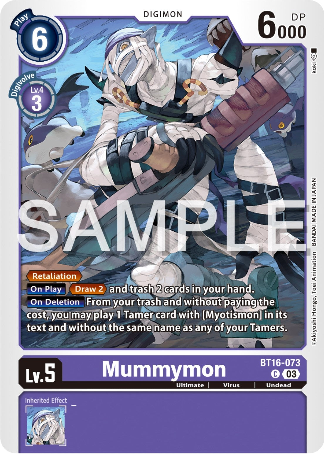Mummymon (16073) [BT16] - Digimon Card Game Single