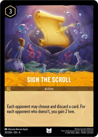 Sign the Scroll (30) (4) - Disney Lorcana Single