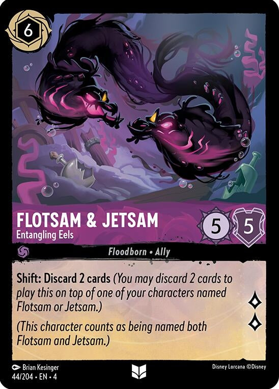 Flotsam & Jetsam - Entangling Eels (44) (4) - Disney Lorcana Single