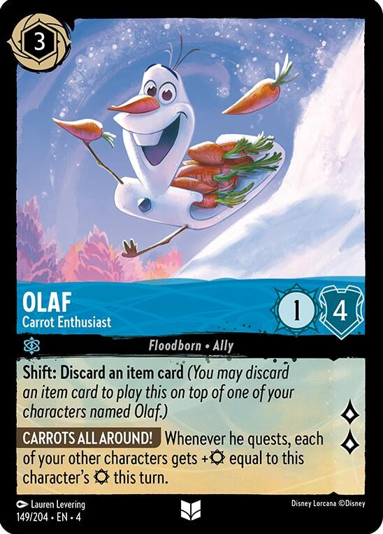 Olaf - Carrot Enthusiast (149) (4) - Disney Lorcana Single