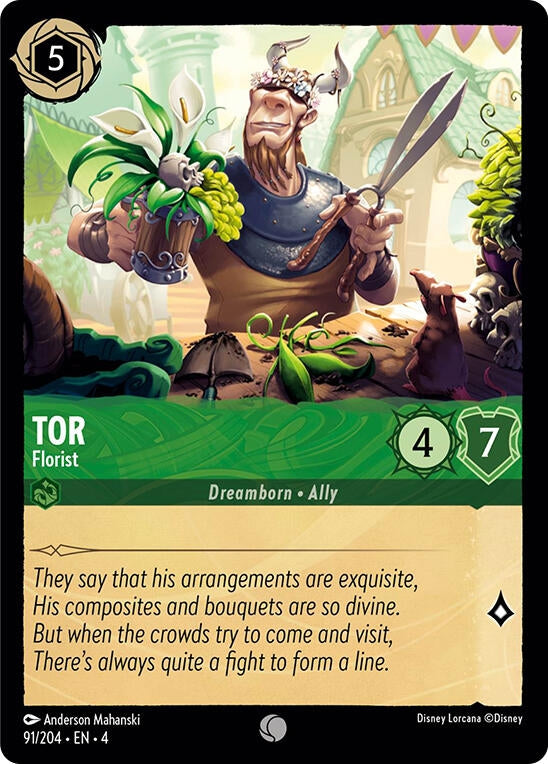 Tor - Florist (91) (4) - Disney Lorcana Single