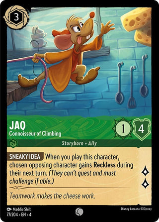 Jaq - Connoisseur of Climbing (77) (4) - Disney Lorcana Single