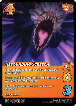 Resounding Screech (111) [MHA7] - UniVersus Single