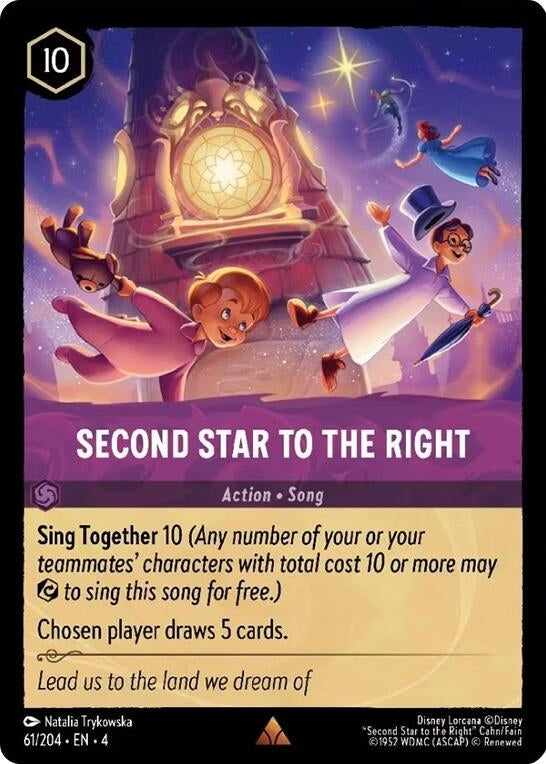 Second Star to the Right (61) (4) - Disney Lorcana Single
