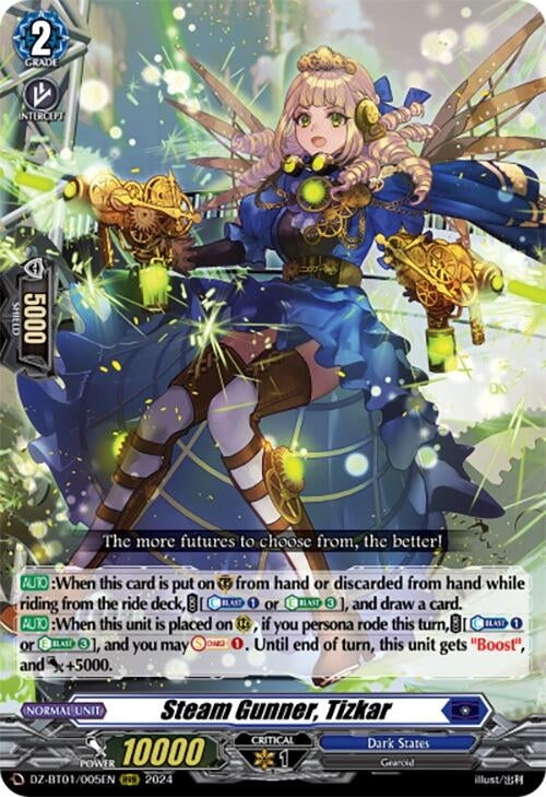 Steam Gunner Tizkar (1005) [DZ-BT01] - Cardfight Vanguard Single