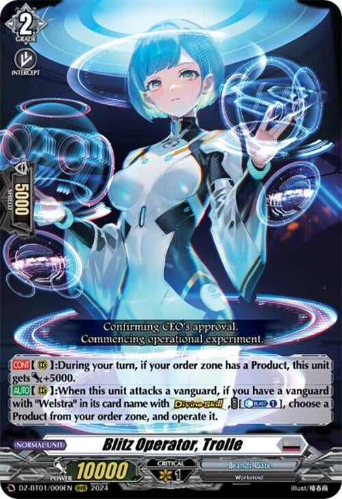 Blitz Operator Trolle (1009) [DZ-BT01] - Cardfight Vanguard Single