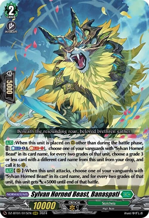 Sylvan Horned Beast Banaspati (1015) [DZ-BT01] - Cardfight Vanguard Single