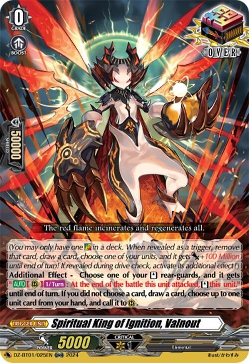 Spiritual King of Ignition Valnout (ORR) (1025) [DZ-BT01] - Cardfight Vanguard Single