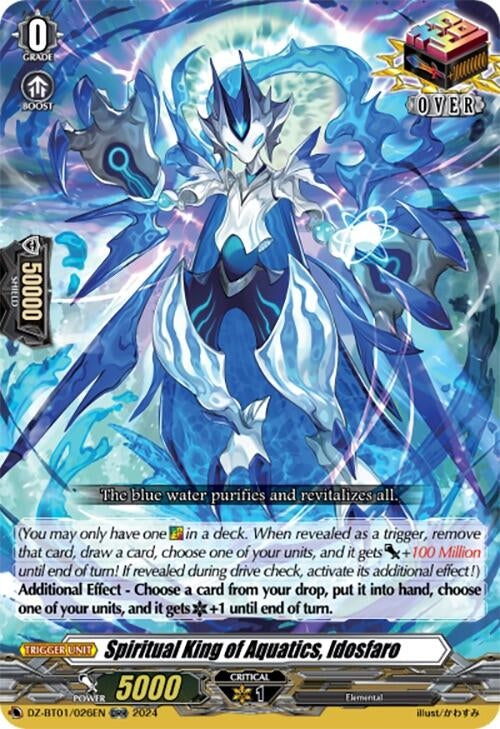 Spiritual King of Aquatics Idosfaro (ORR) (1026) [DZ-BT01] - Cardfight Vanguard Single
