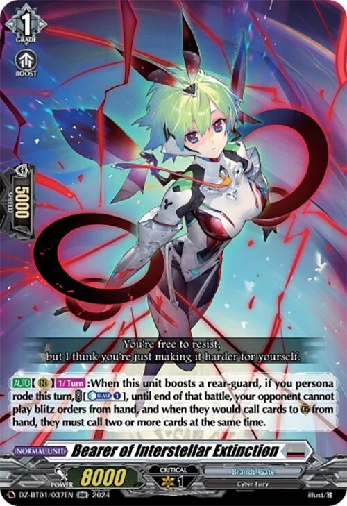 Bearer of Interstellar Extinction (1037) [DZ-BT01] - Cardfight Vanguard Single