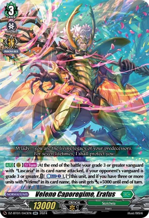 Veleno Caporegime Erafus (1043) [DZ-BT01] - Cardfight Vanguard Single
