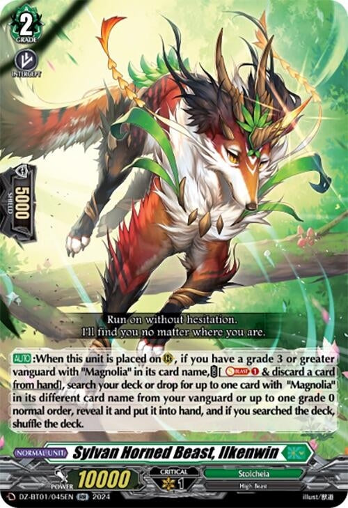 Sylvan Horned Beast Ilkenwin (1045) [DZ-BT01] - Cardfight Vanguard Single