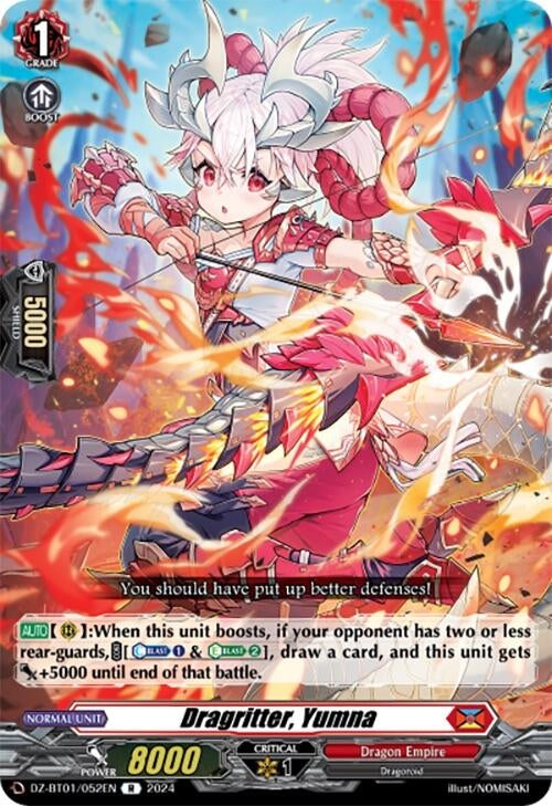 Dragritter Yumna (1052) [DZ-BT01] - Cardfight Vanguard Single