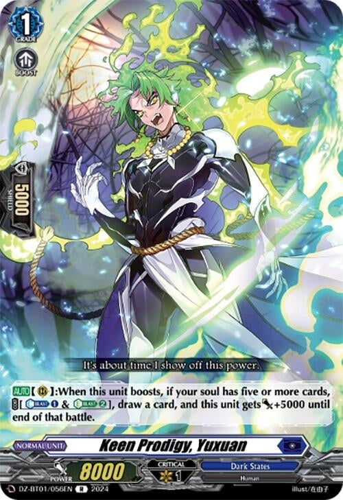 Keen Prodigy Yuxuan (1056) [DZ-BT01] - Cardfight Vanguard Single