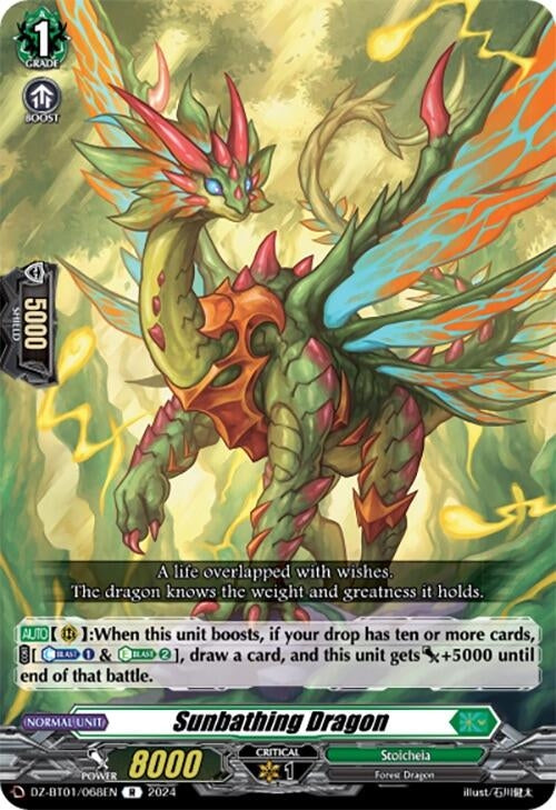 Sunbathing Dragon (1068) [DZ-BT01] - Cardfight Vanguard Single