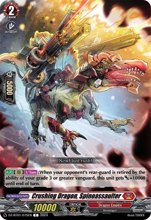 Crushing Dragon Spinoassaulter (1075) [DZ-BT01] - Cardfight Vanguard Single