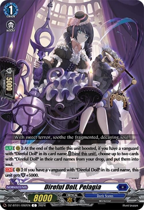 Direful Doll Pelagia (1092) [DZ-BT01] - Cardfight Vanguard Single