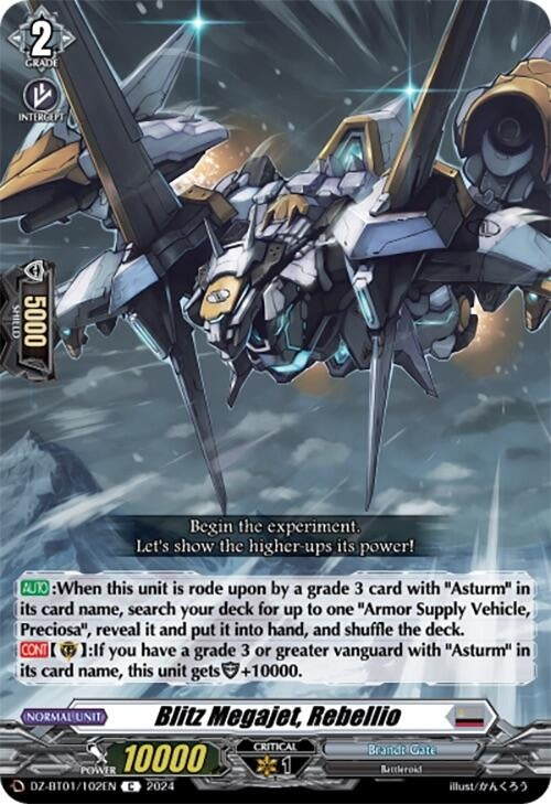 Blitz Megajet Rebellio (1102) [DZ-BT01] - Cardfight Vanguard Single