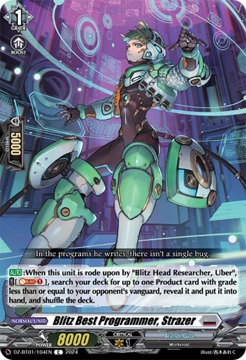 Blitz Best Programmer Strazer (1104) [DZ-BT01] - Cardfight Vanguard Single