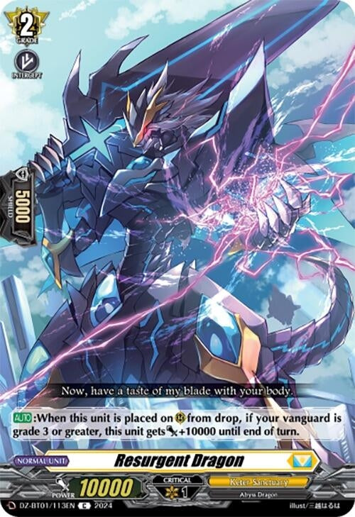 Resurgent Dragon (1113) [DZ-BT01] - Cardfight Vanguard Single