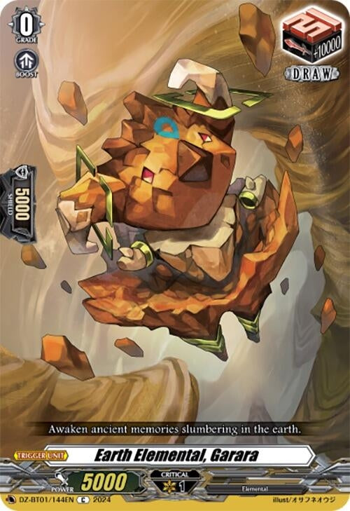 Earth Elemental Garara (1144) [DZ-BT01] - Cardfight Vanguard Single