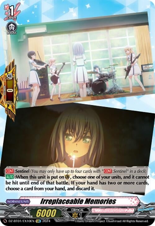 Irreplaceable Memories (EXC) (110) [DZ-BT01] - Cardfight Vanguard Single