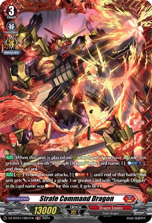 Strafe Command Dragon (FR) (101) [DZ-BT01] - Cardfight Vanguard Single