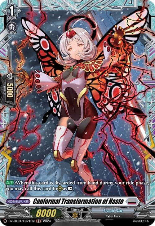 Conformal Transformation of Haste (FR) (121) [DZ-BT01] - Cardfight Vanguard Single