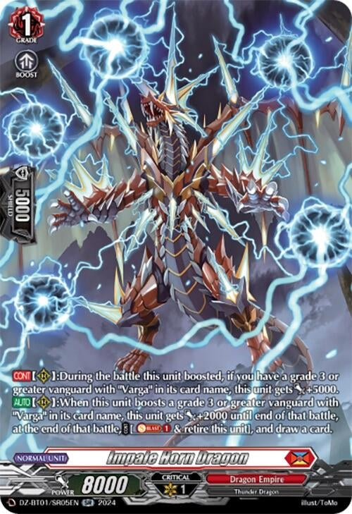 Impale Horn Dragon (SR) (105) [DZ-BT01] - Cardfight Vanguard Single