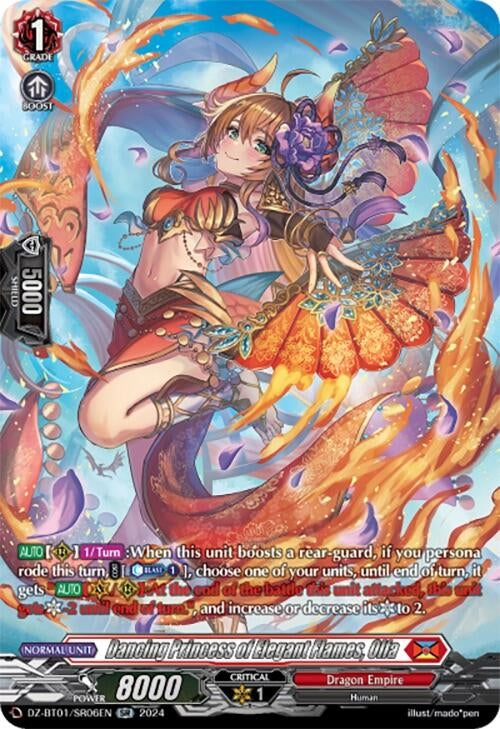 Dancing Princess of Elegant Flames Olfa (SR) (106) [DZ-BT01] - Cardfight Vanguard Single