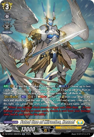 Fated One of Miracles Rezael (SR) (122) [DZ-BT01] - Cardfight Vanguard Single