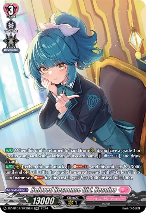 Beloved Response Girl Respino (SR) (139) [DZ-BT01] - Cardfight Vanguard Single