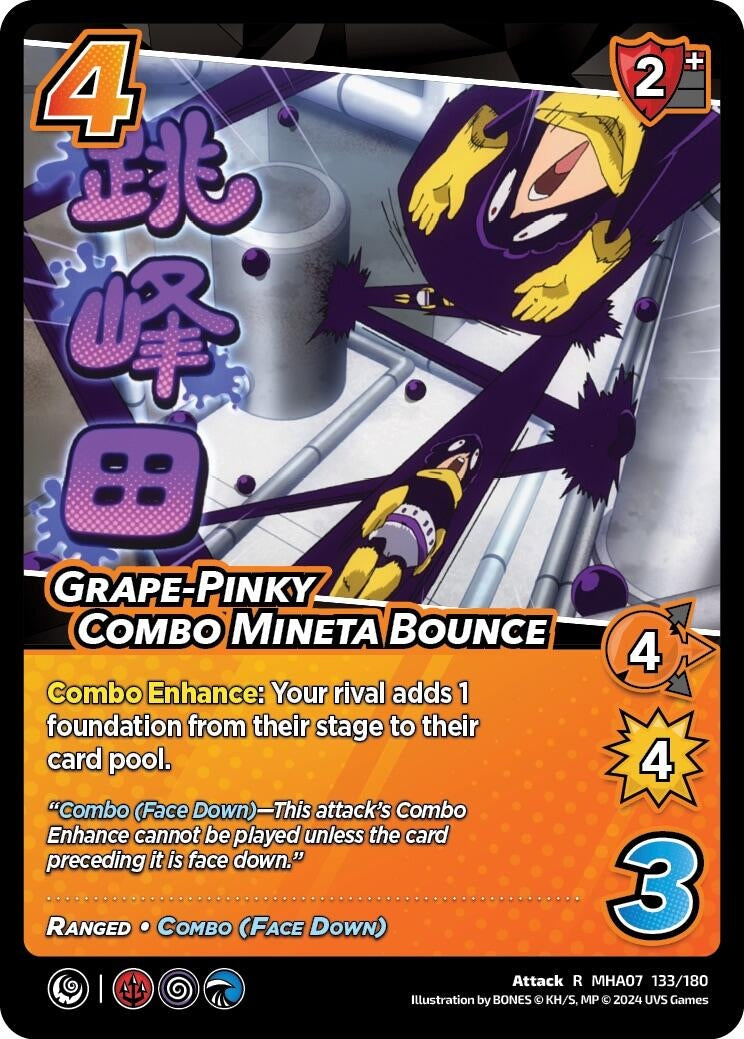 Grape-Pinky Combo Mineta Bounce (133) [MHA7] - UniVersus Single