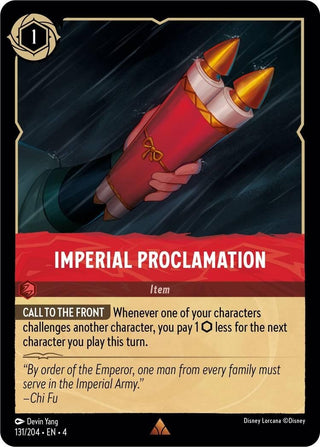 Imperial Proclamation (131) (4) - Disney Lorcana Single