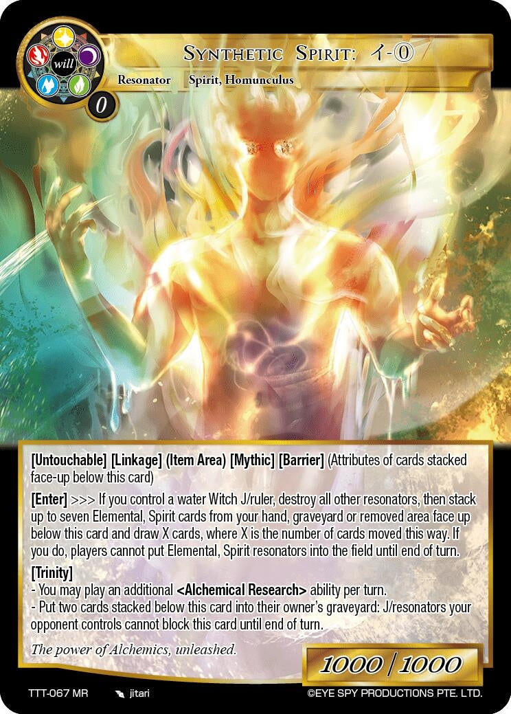 Synthetic Spirit: - (67) [TTT] - Force of Will Single