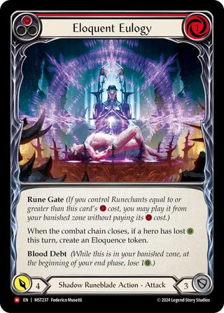 Eloquent Eulogy (237) [MST] - Flesh and Blood TCG Single