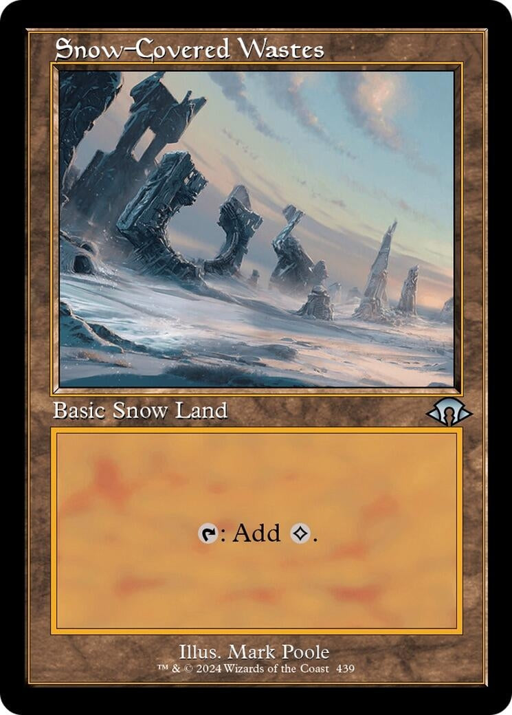 Snow-Covered Wastes (Retro Frame) (439) [MH3] - MTG Single