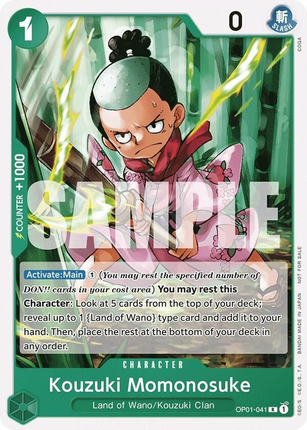 Kouzuki Momonosuke (Tournament Pack Vol. 7) (1041) (OP-PR) - One Piece Card Game Single