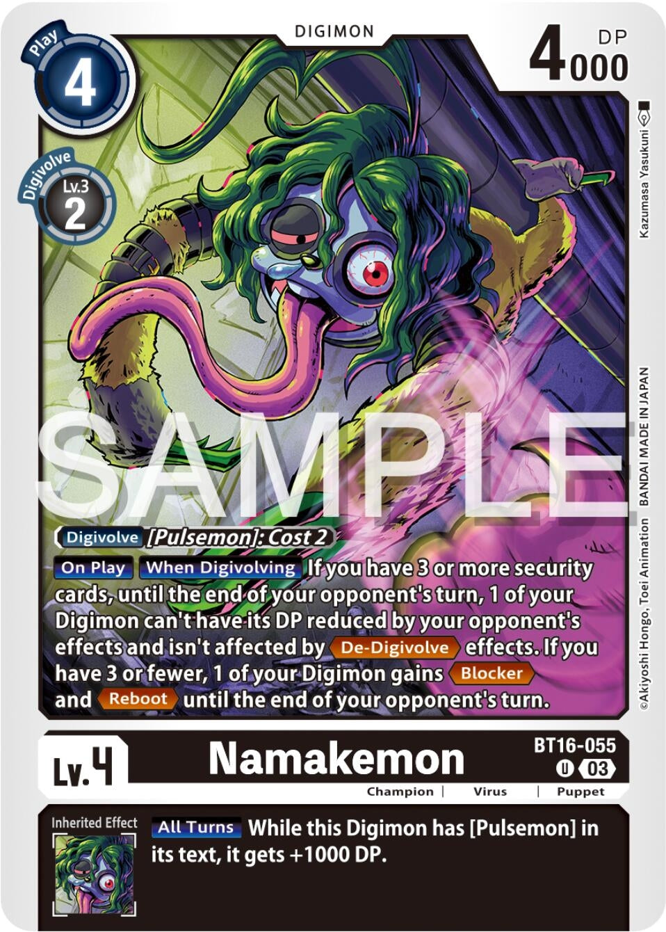 Namakemon (16055) [BT16] - Digimon Card Game Single