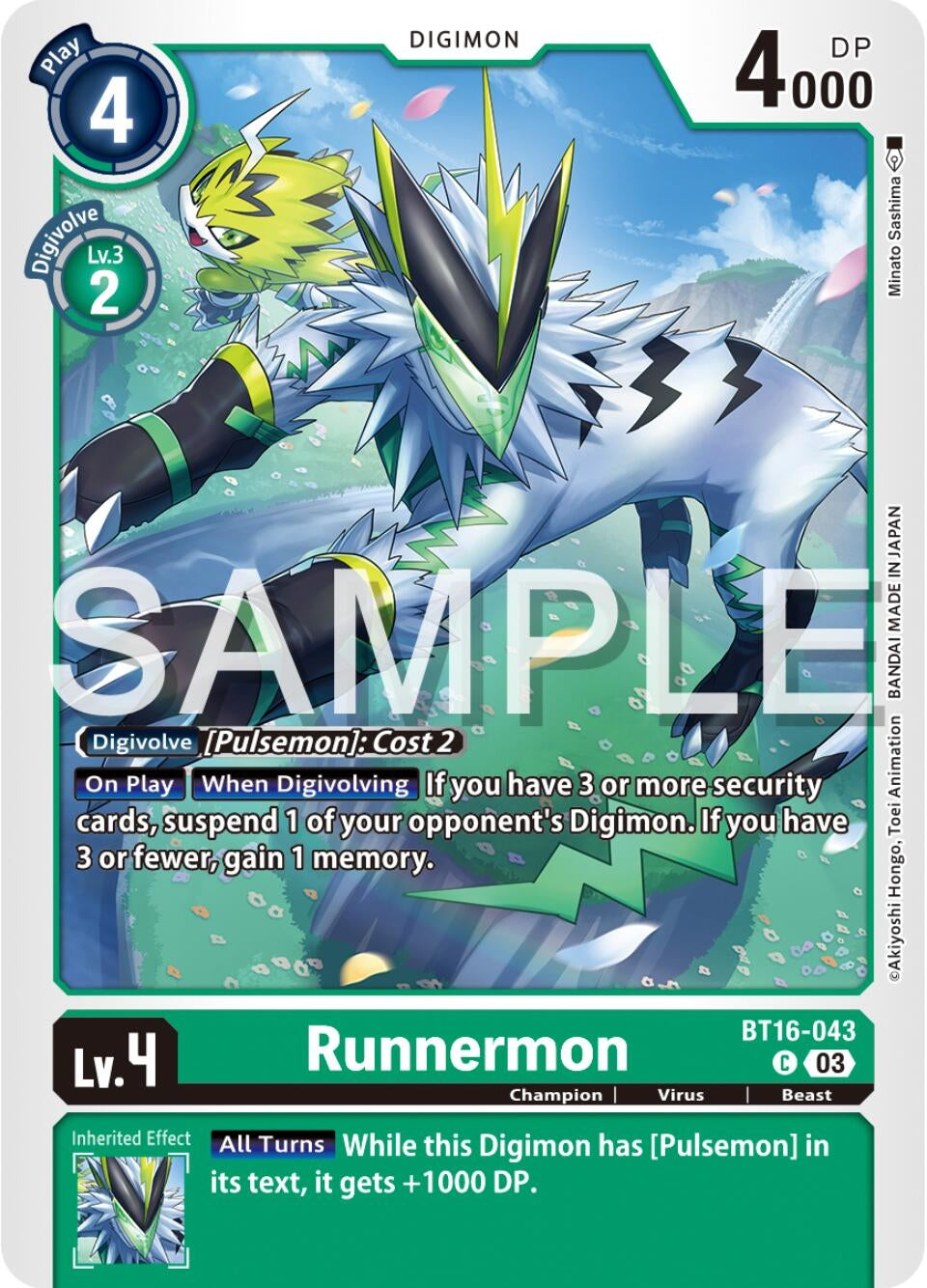 Runnermon (16043) [BT16] - Digimon Card Game Single