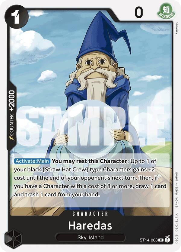 Haredas (14008) (ST-14) - One Piece Card Game Single