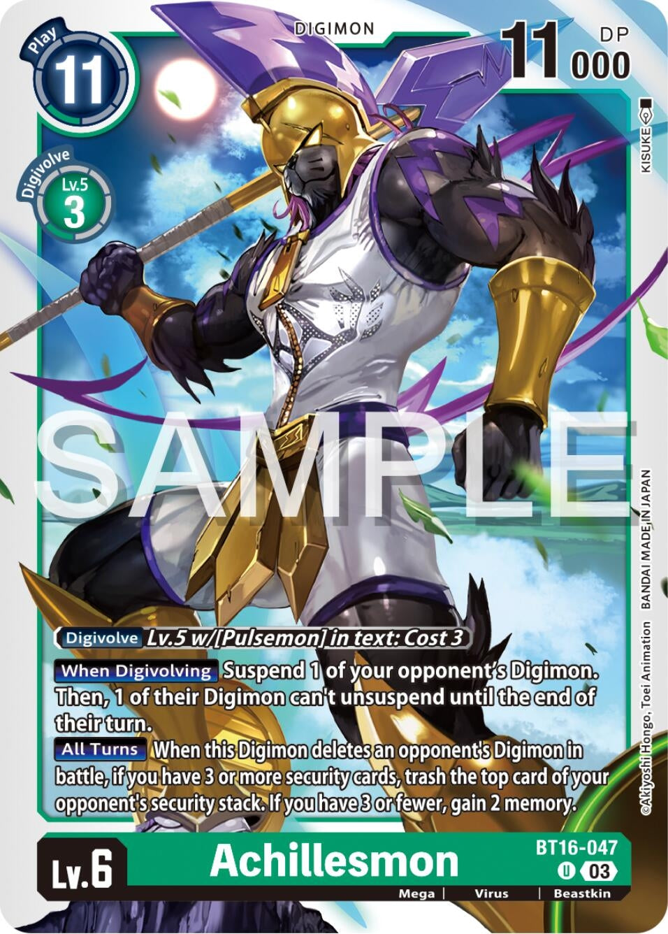 Achillesmon (16047) [BT16] - Digimon Card Game Single
