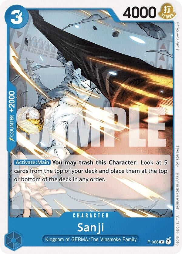 Sanji (Pirates Party Vol. 7) (68) (OP-PR) - One Piece Card Game Single