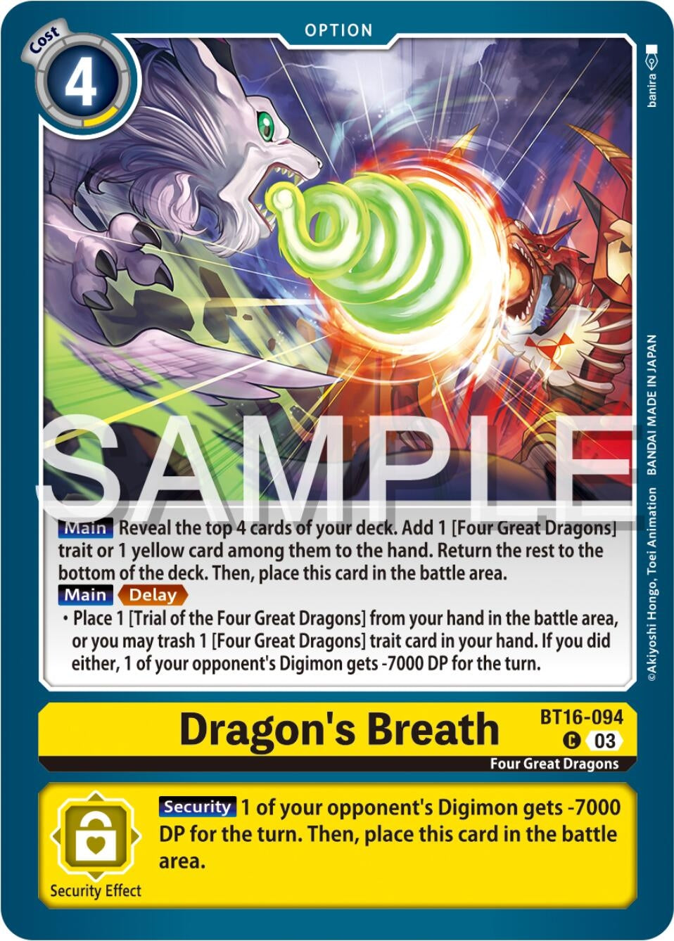 Dragon’s Breath (16094) [BT16] - Digimon Card Game Single