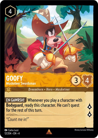 Goofy - Musketeer Swordsman (12) (4) - Disney Lorcana Single