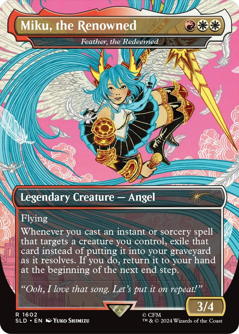 Miku the Renowned - Feather the Redeemed (1602) [SLD] - MTG Single