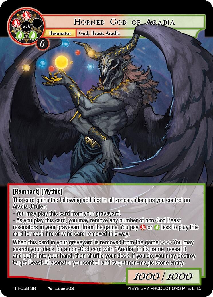 Horned God of Aradia (58) [TTT] - Force of Will Single