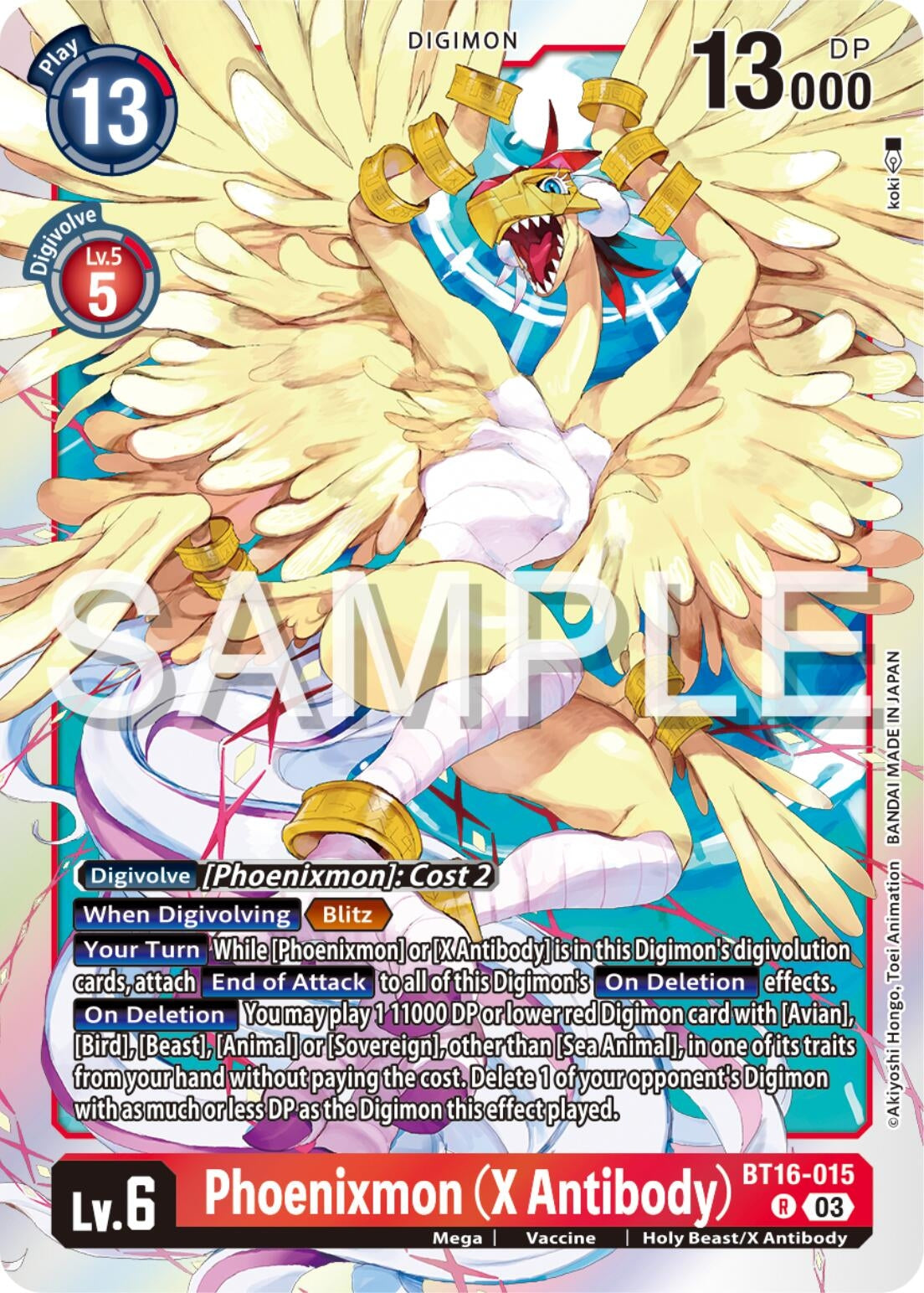 Phoenixmon (X Antibody) (16015) [BT16] - Digimon Card Game Single