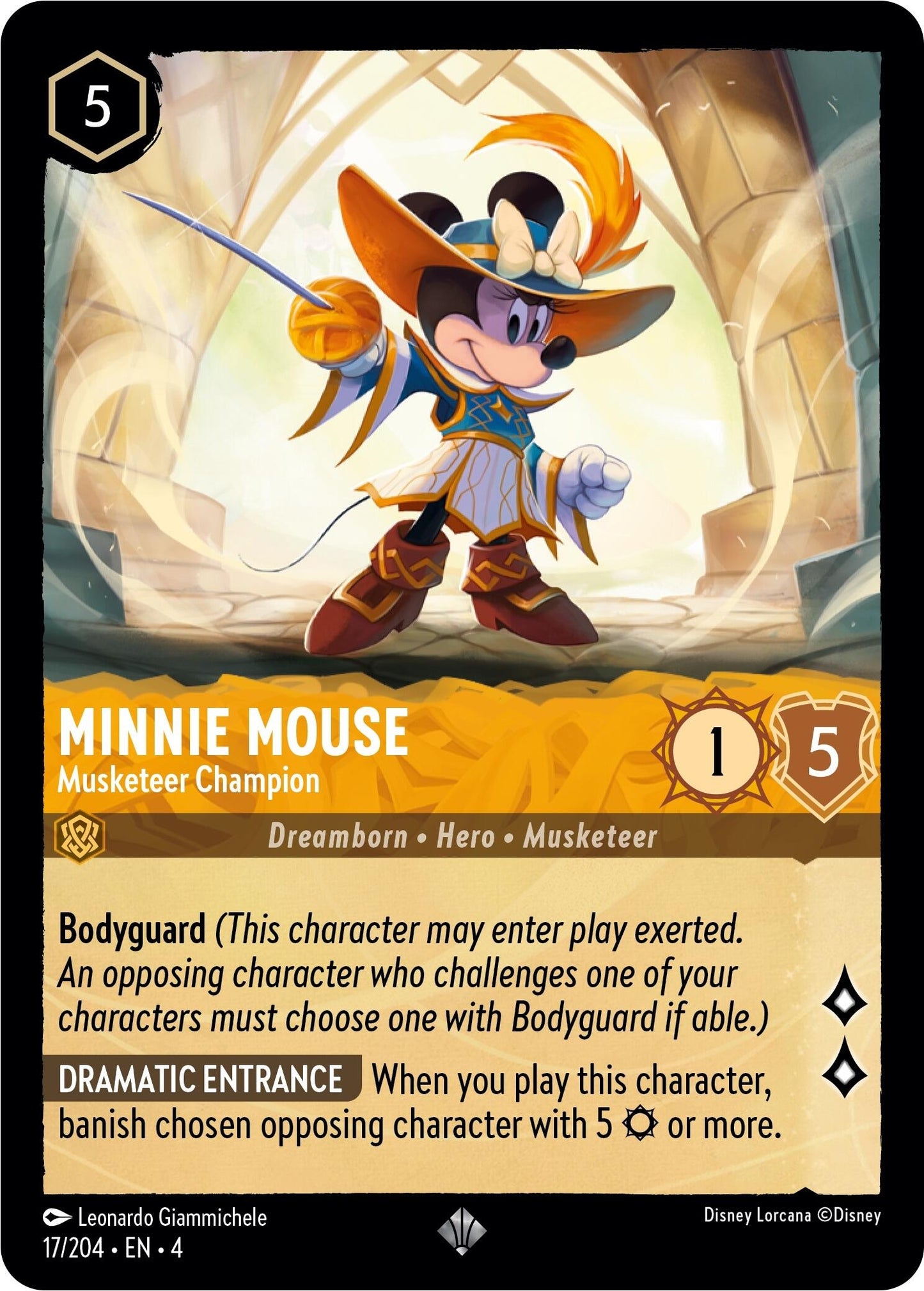 Minnie Mouse - Musketeer Champion (17) (4) - Disney Lorcana Single